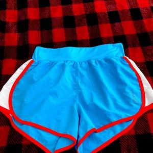 Reebok running shorts.